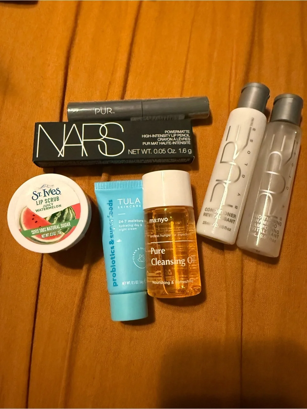 NARS & PUR Makeup + Skincare Sample Lot in White, Black, Blue, Orange, Pink